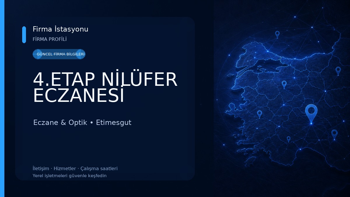 4.ETAP NİLÜFER ECZANESİ Eczane & Optik