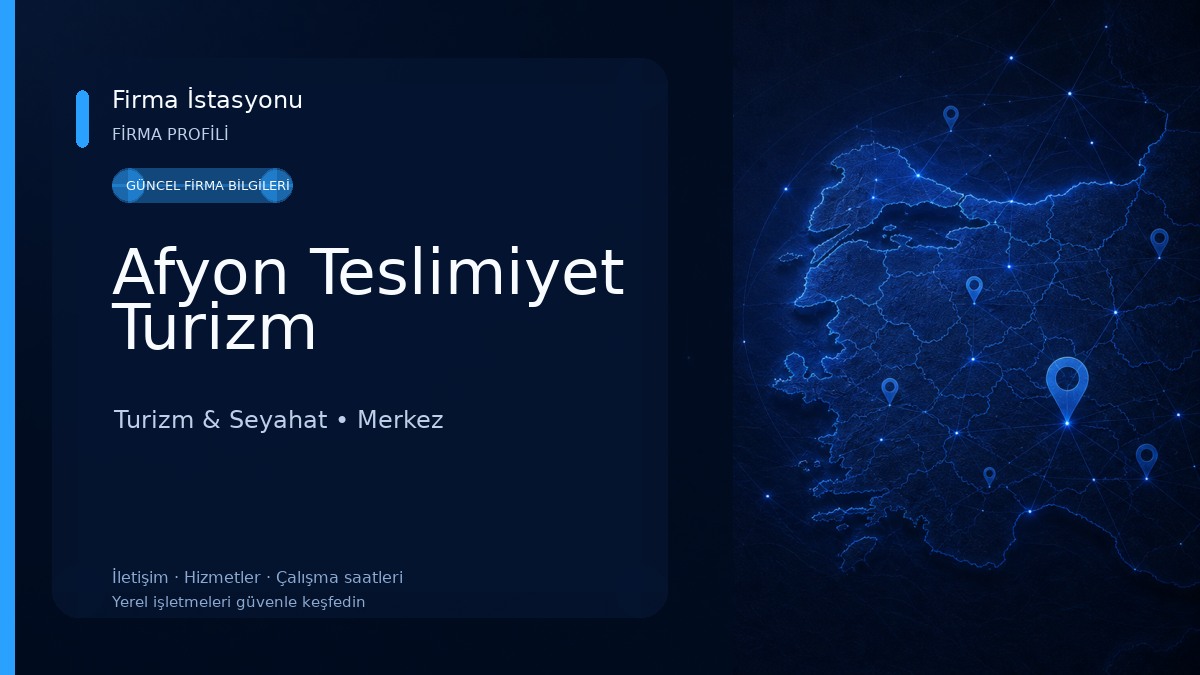 Afyon Teslimiyet Turizm