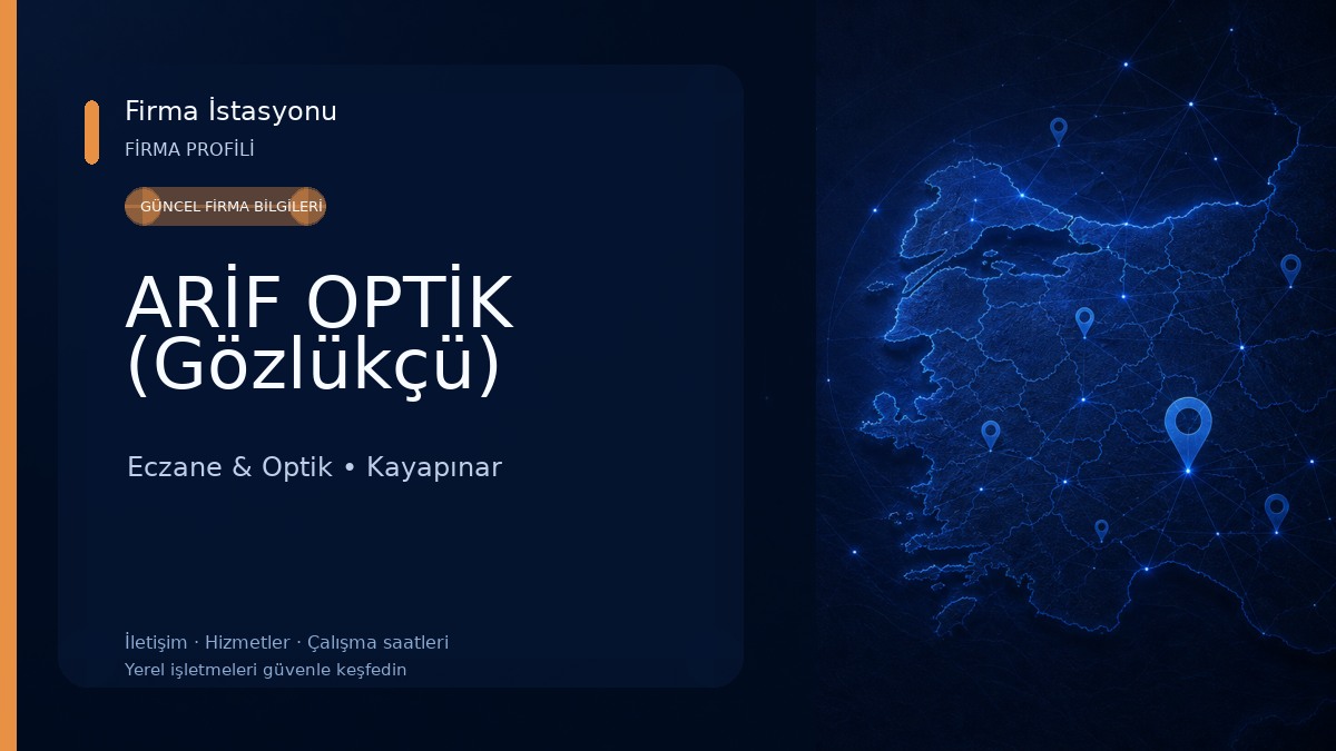 ARİF OPTİK (Gözlükçü)