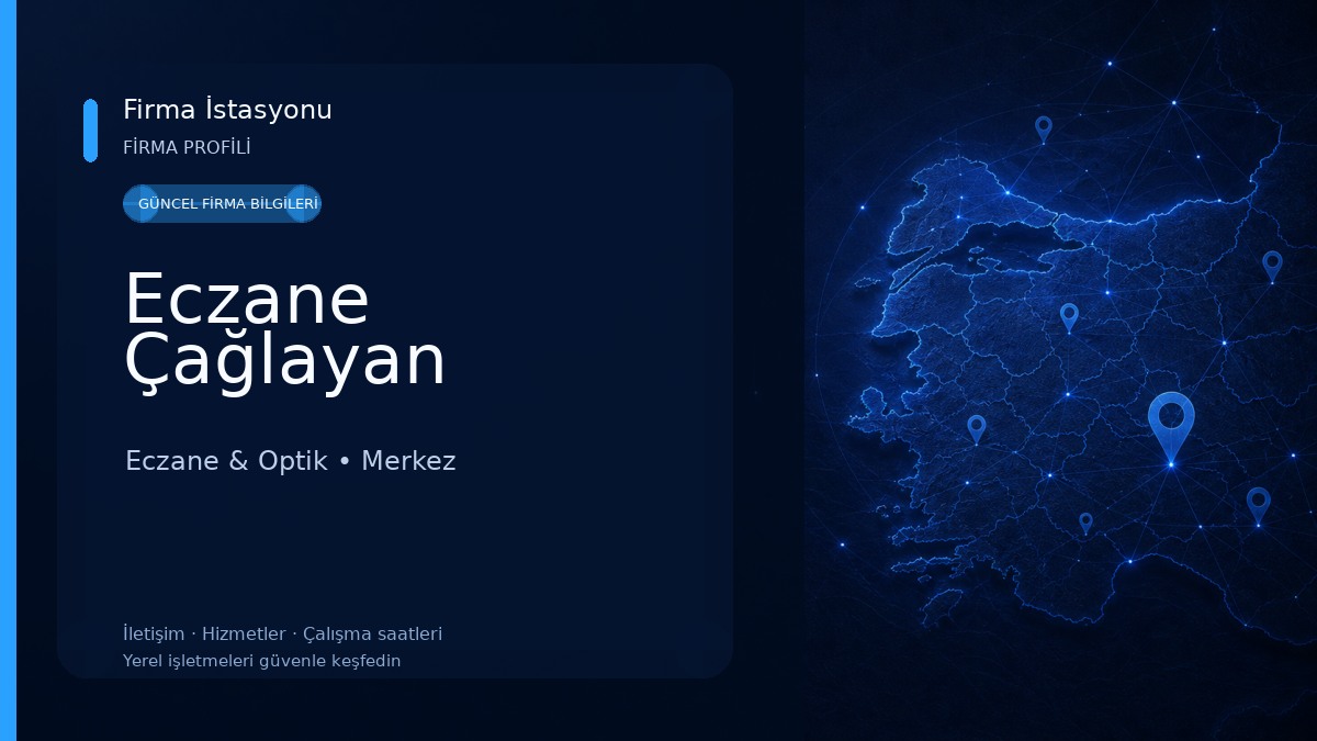 Eczane Çağlayan Eczane & Optik
