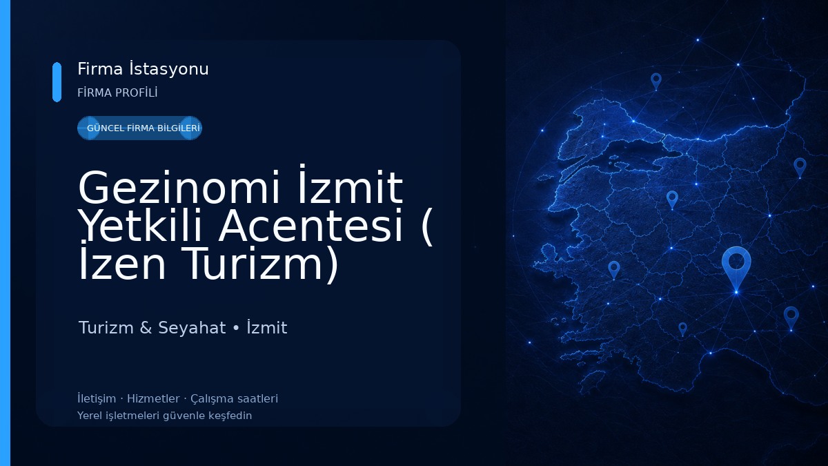 Gezinomi İzmit Yetkili Acentesi ( İzen Turizm) Turizm & Seyahat
