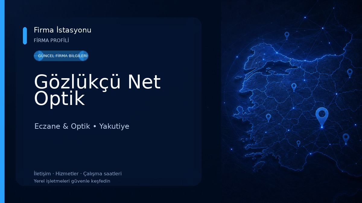 Gözlükçü Net Optik Eczane & Optik