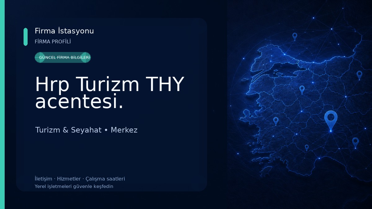 Hrp Turizm THY acentesi.
