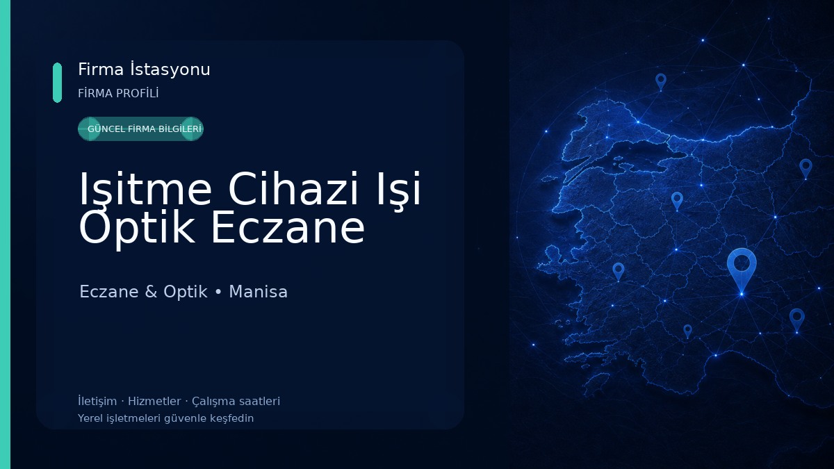 Işitme Cihazi Işi Optik Eczane Eczane & Optik