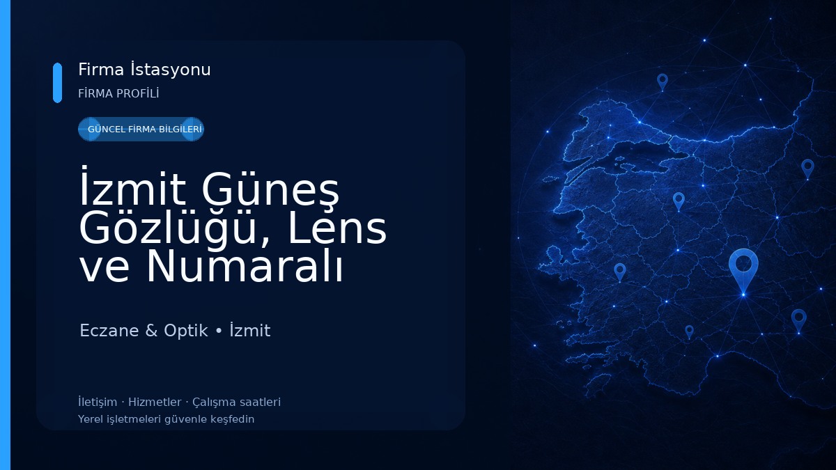 İzmit Güneş Gözlüğü, Lens ve Numaralı Gözlük: Müjdat Optik Eczane & Optik