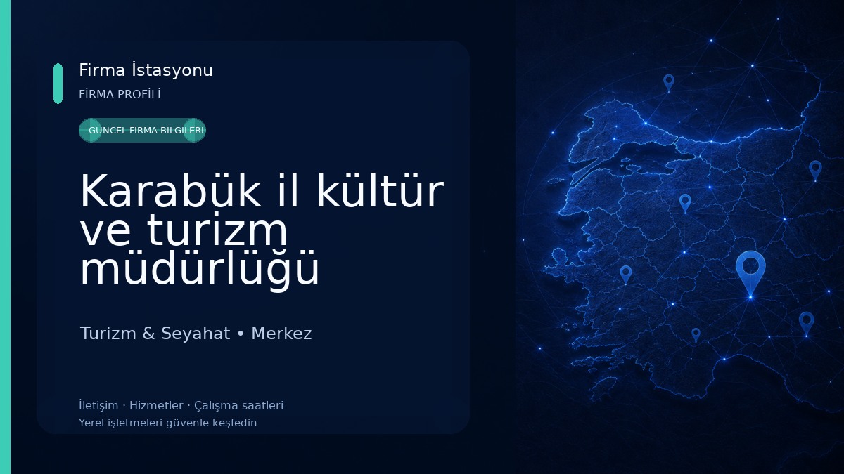Karabük il kültür ve turizm müdürlüğü