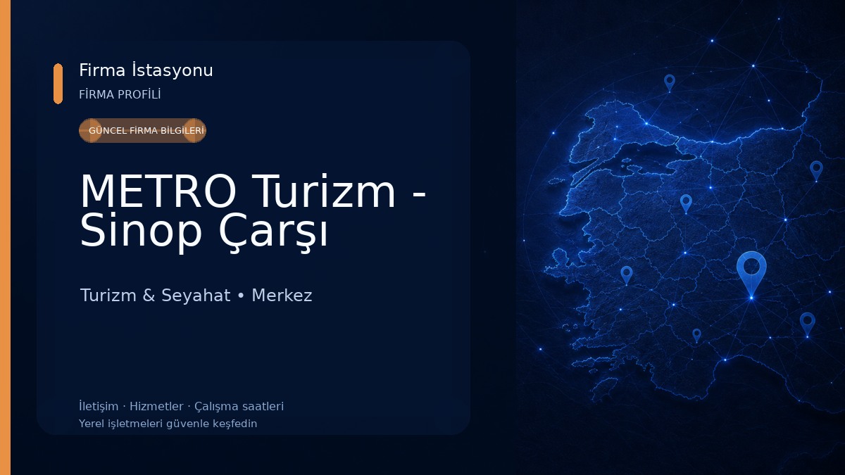 METRO Turizm - Sinop Çarşı Turizm & Seyahat