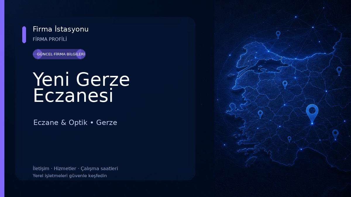 Yeni Gerze Eczanesi Eczane & Optik
